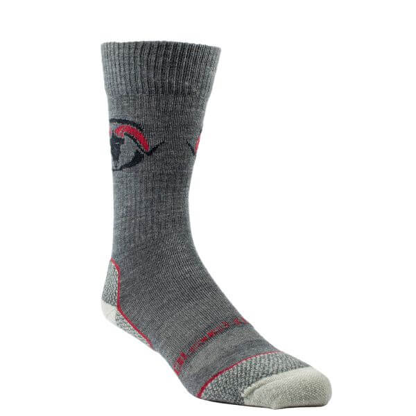 BlackOvis Shred Lightweight Crew Sock - Charcoal