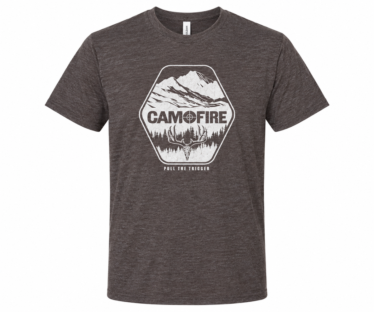 camofire brown tee shirt