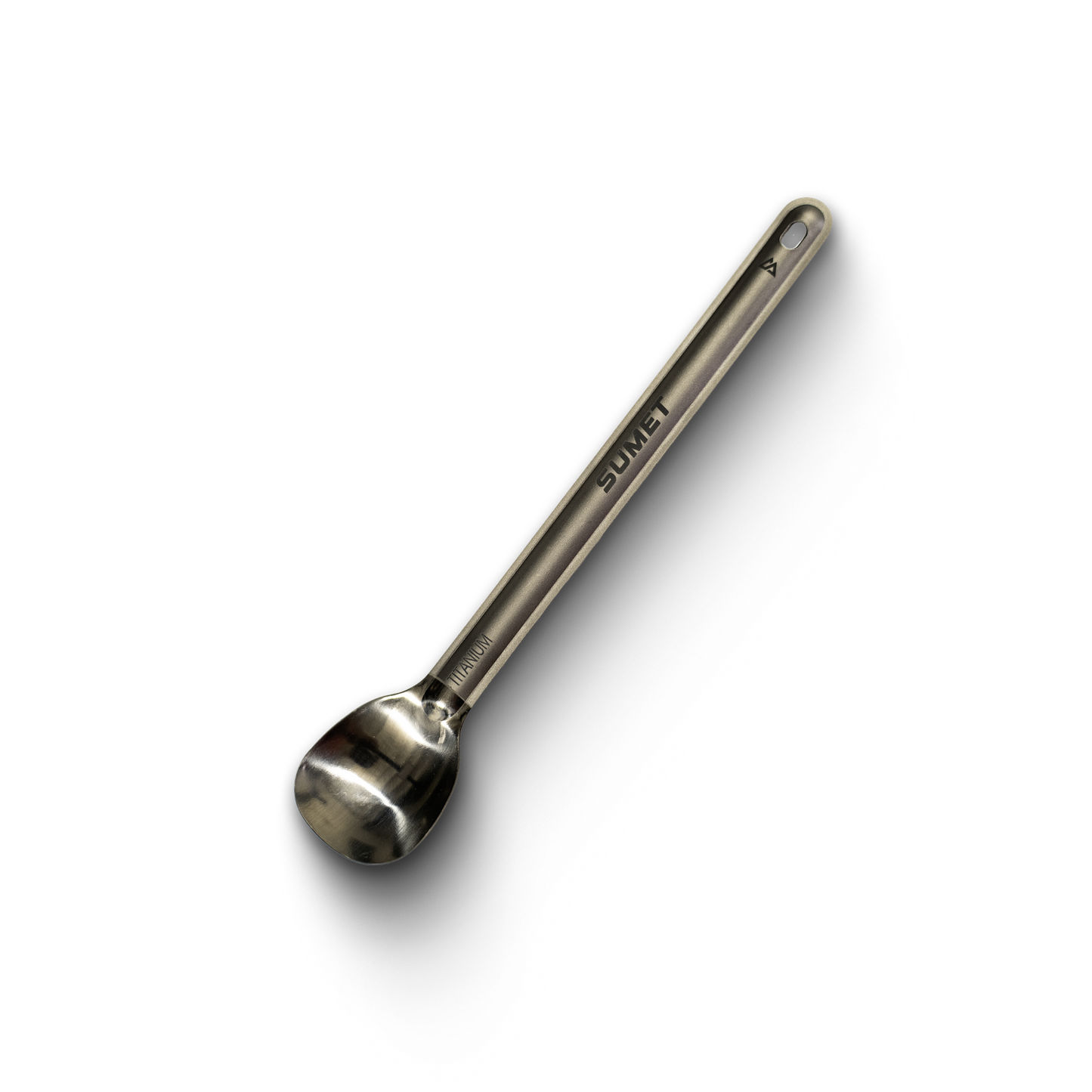Long Polished Titanium Spoon