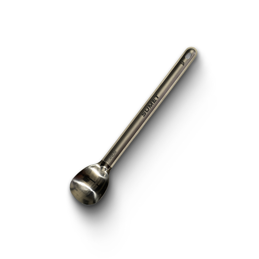 Long Polished Titanium Spoon