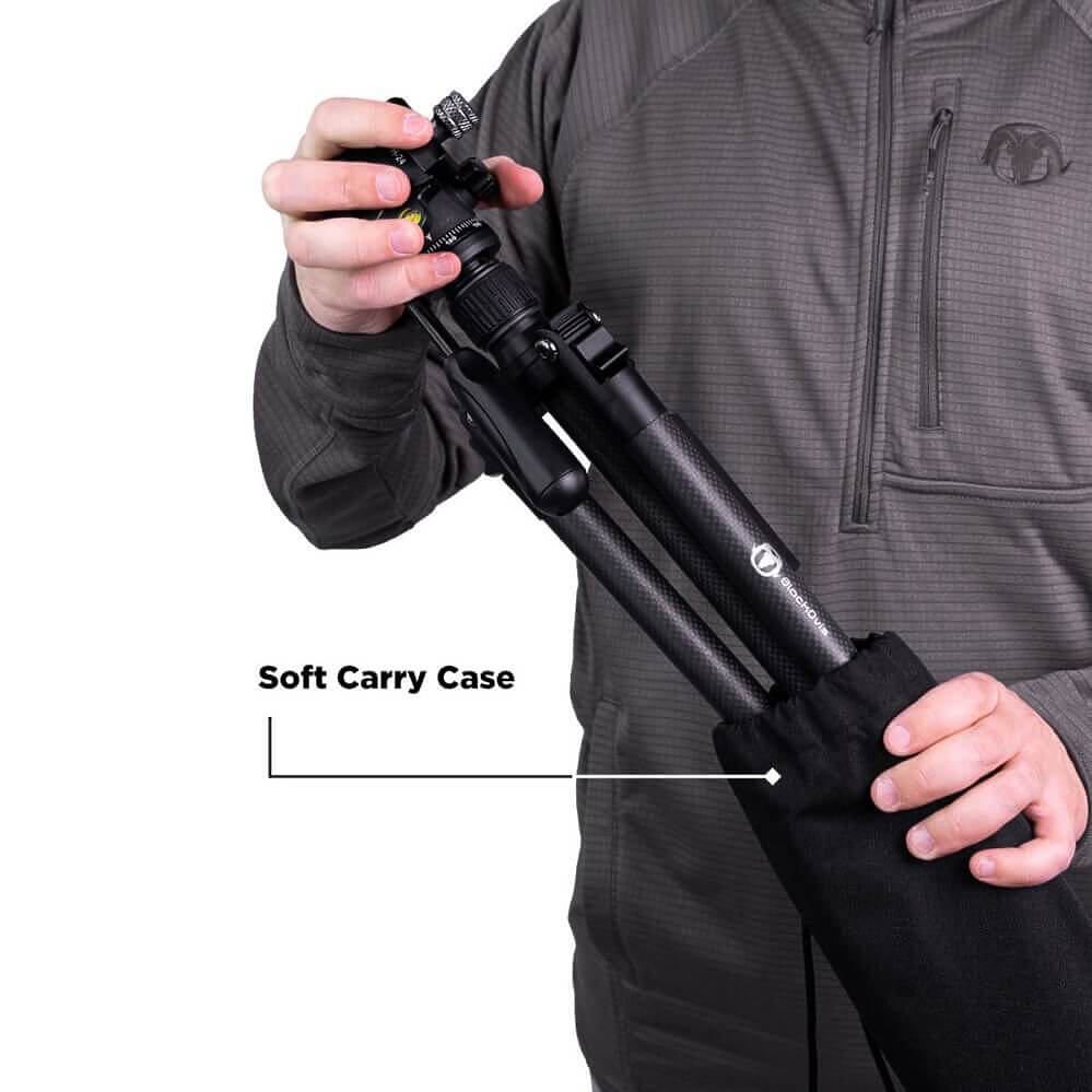 BlackOvis Alpine Pro Carbon Fiber Sitting Tripod