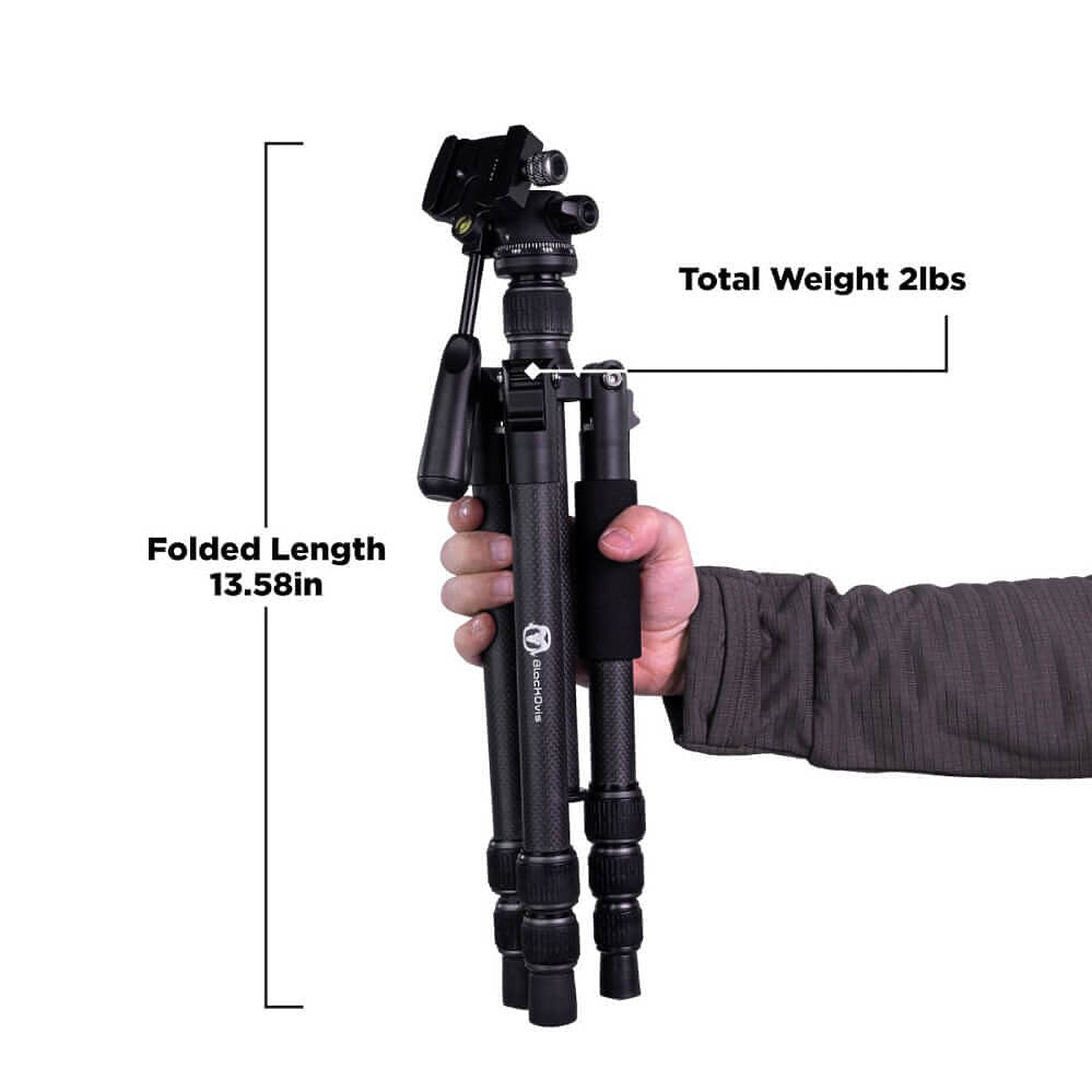 BlackOvis Alpine Pro Carbon Fiber Sitting Tripod
