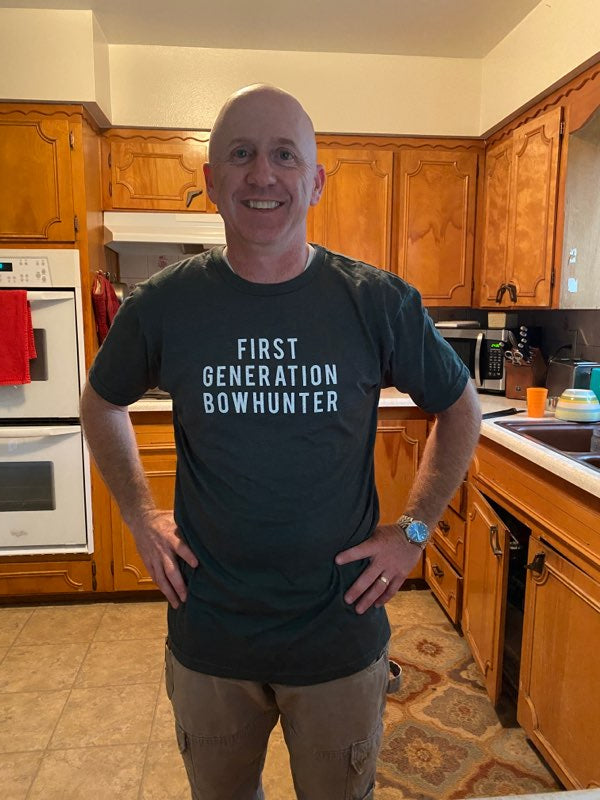 gray first generation bowhunter t-shirt