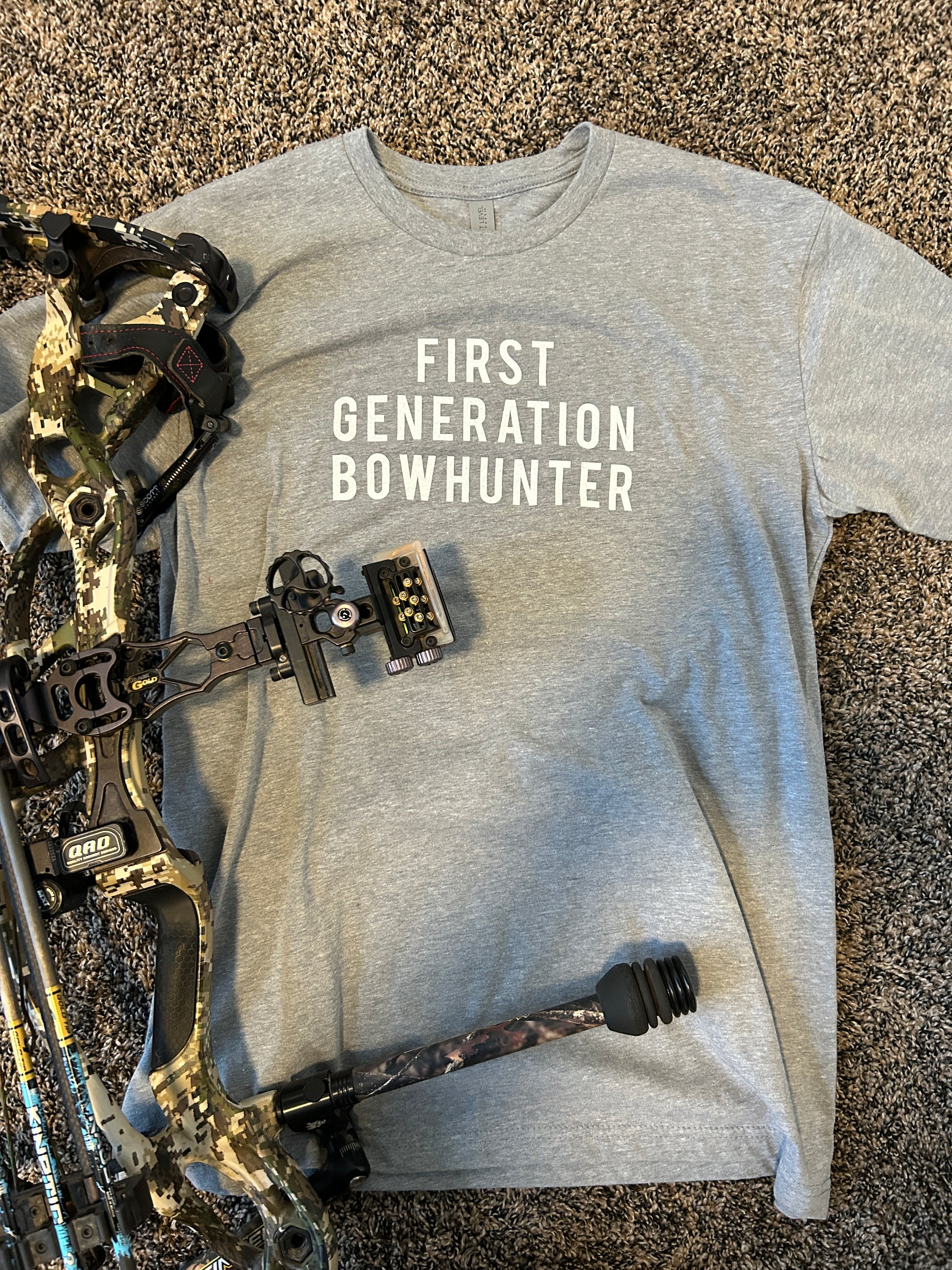 gray first generation t-shirt